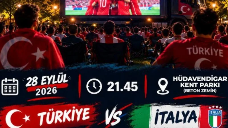 Büyükşehirden milli maça dev ekran!